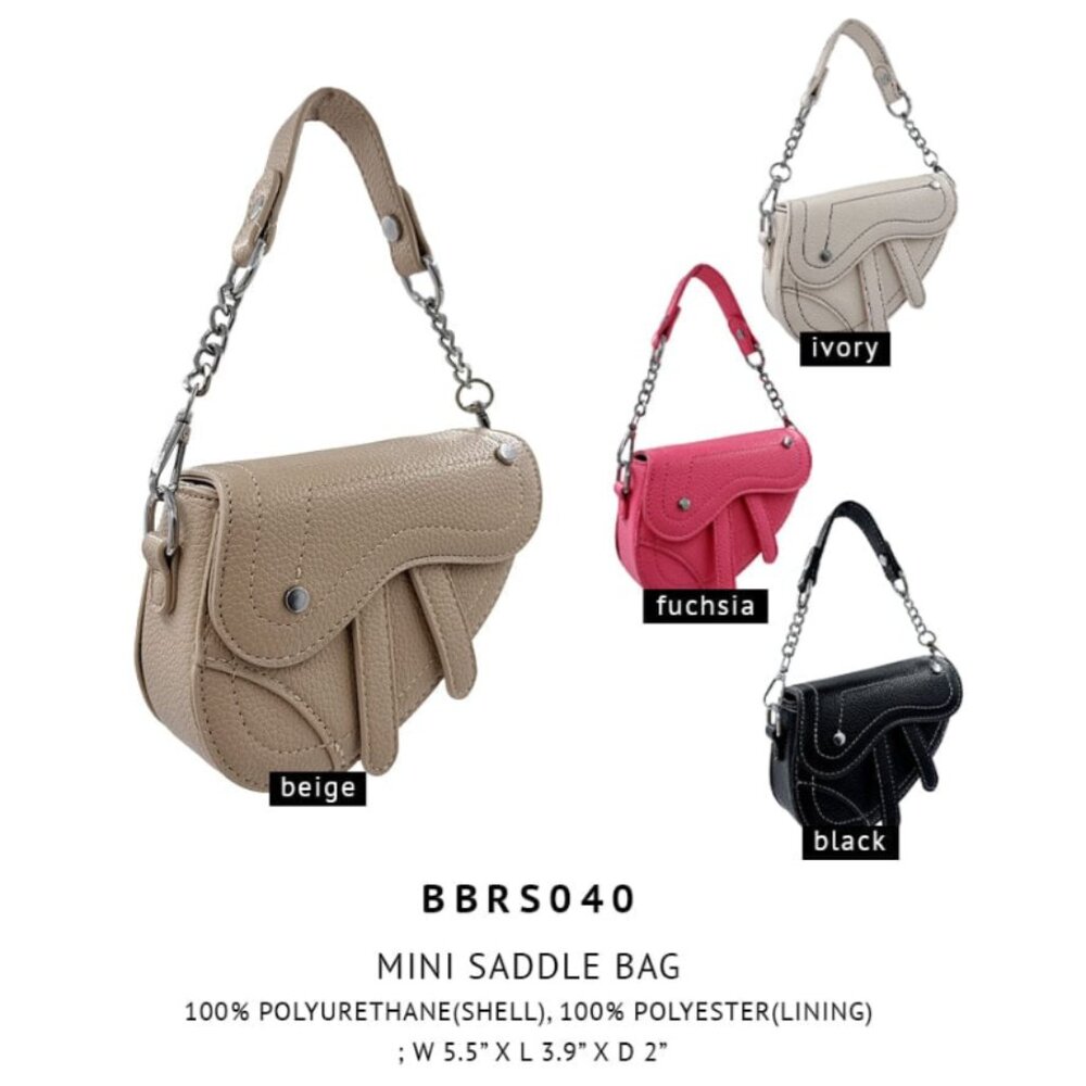 NWT Ivory Maxine Mini Saddle Bag - Picture 2 of 3